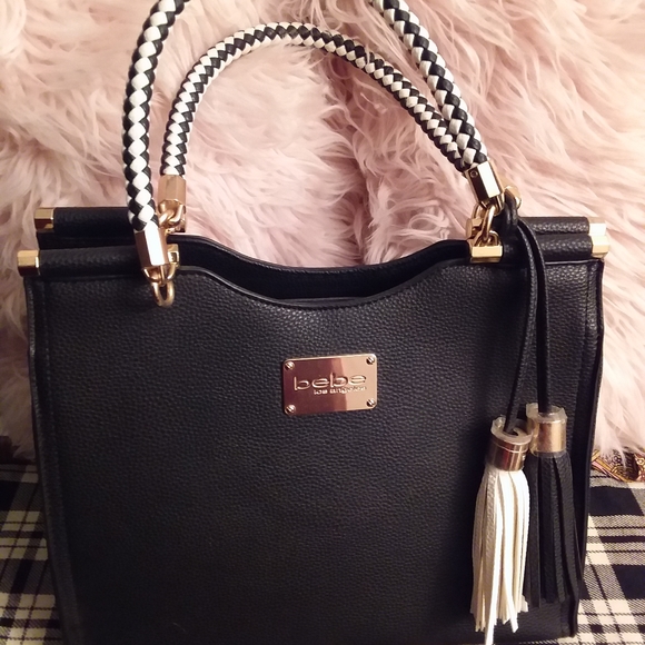 Bebe Bags Black And White Bebe Purse Poshmark